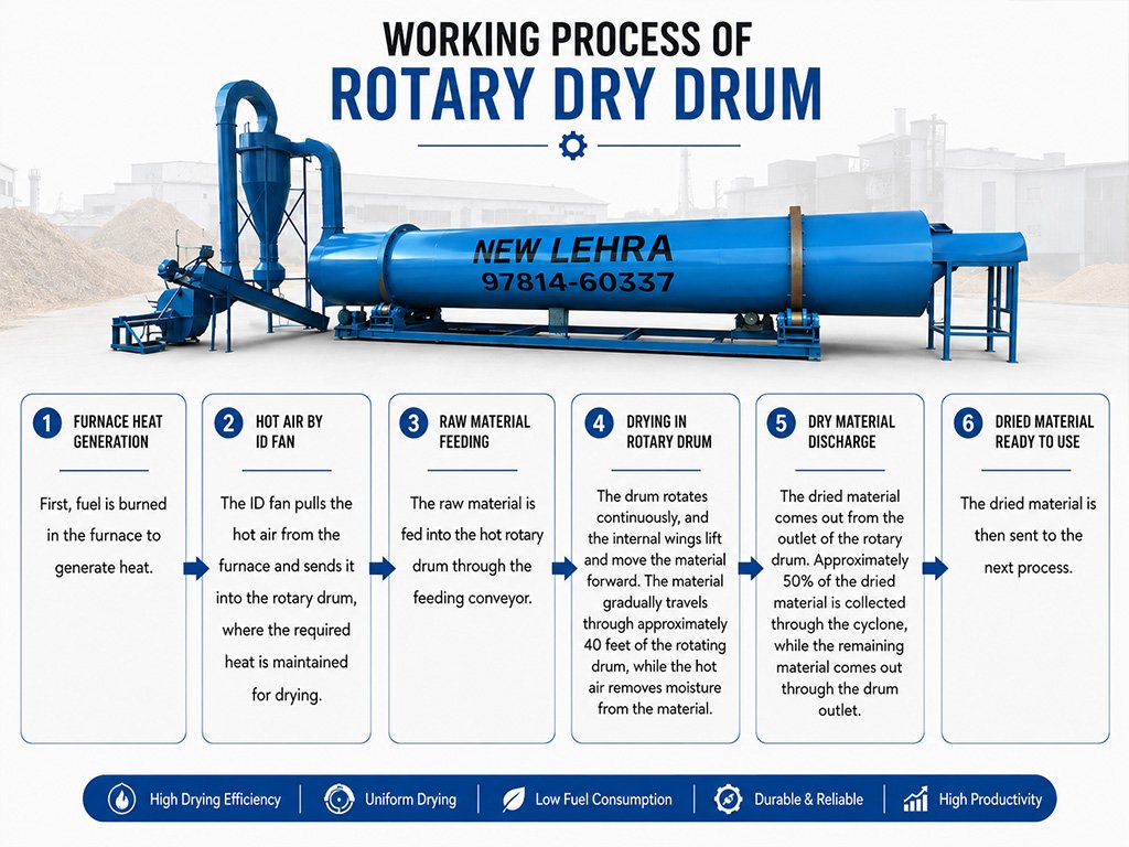 Rotary Drum Dryer Process